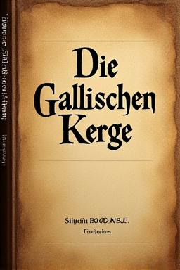 Buchcover: Caesars Gallische Kriege - Nachdruck der Erstausgabe