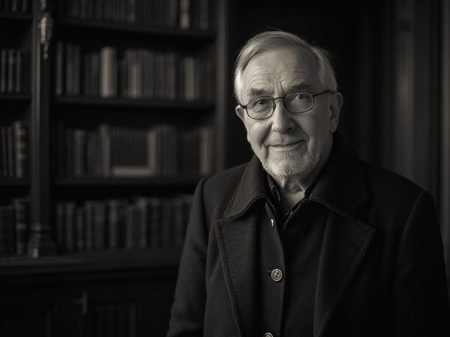Gründer von Sage & Stone, Dr. Alaric von Sternberg, in einer historischen Bibliothek.