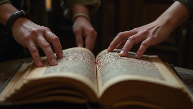 Lesung aus mittelalterlichen Manuskripten